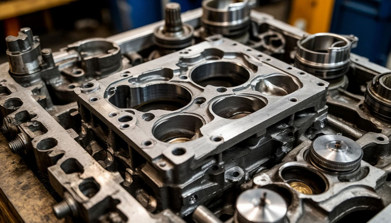 Двигатель вид с боку