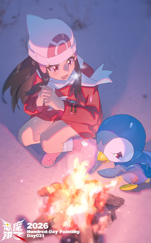 dawn-and-piplup-pokemon-and-2-more-drawn
