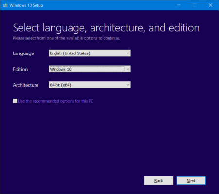 Windows 10 - Media Creation Tool - Version 22H2 / 2022 Update