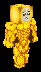 Golden Sperm Minecraft Skin