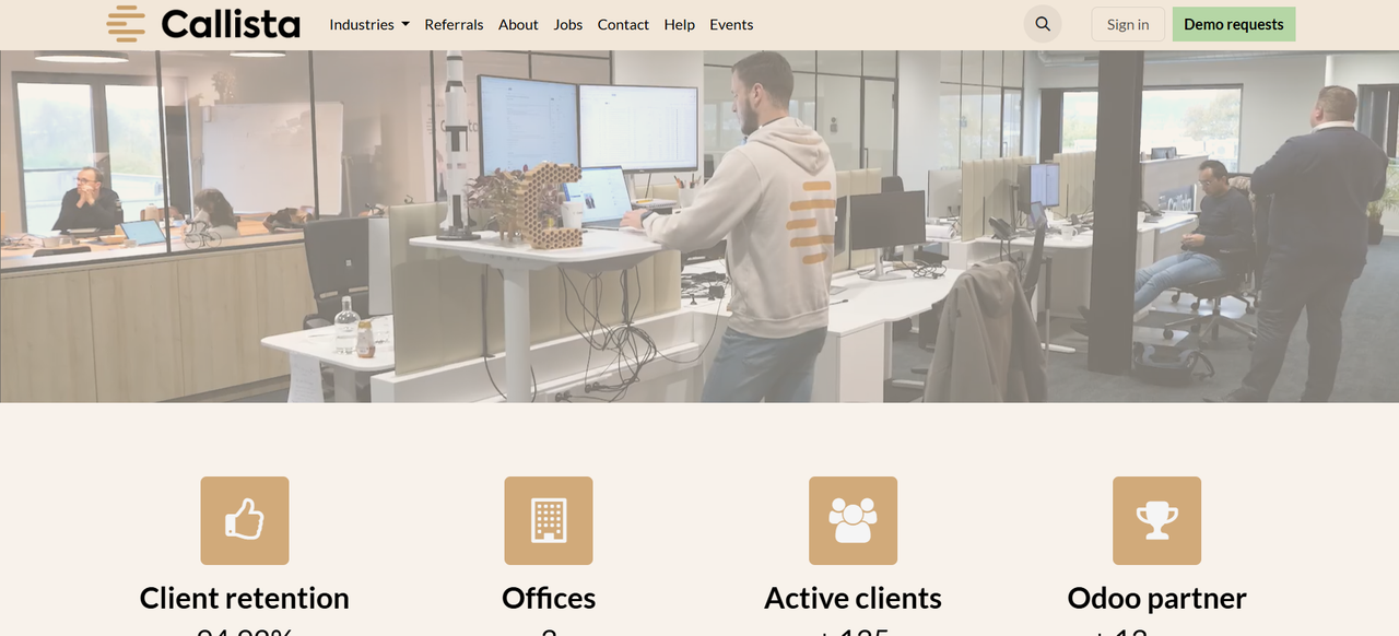Odoo Development Company Callista