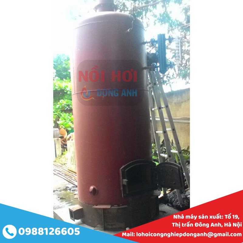 nồi hơi đốt củi 1 tấn