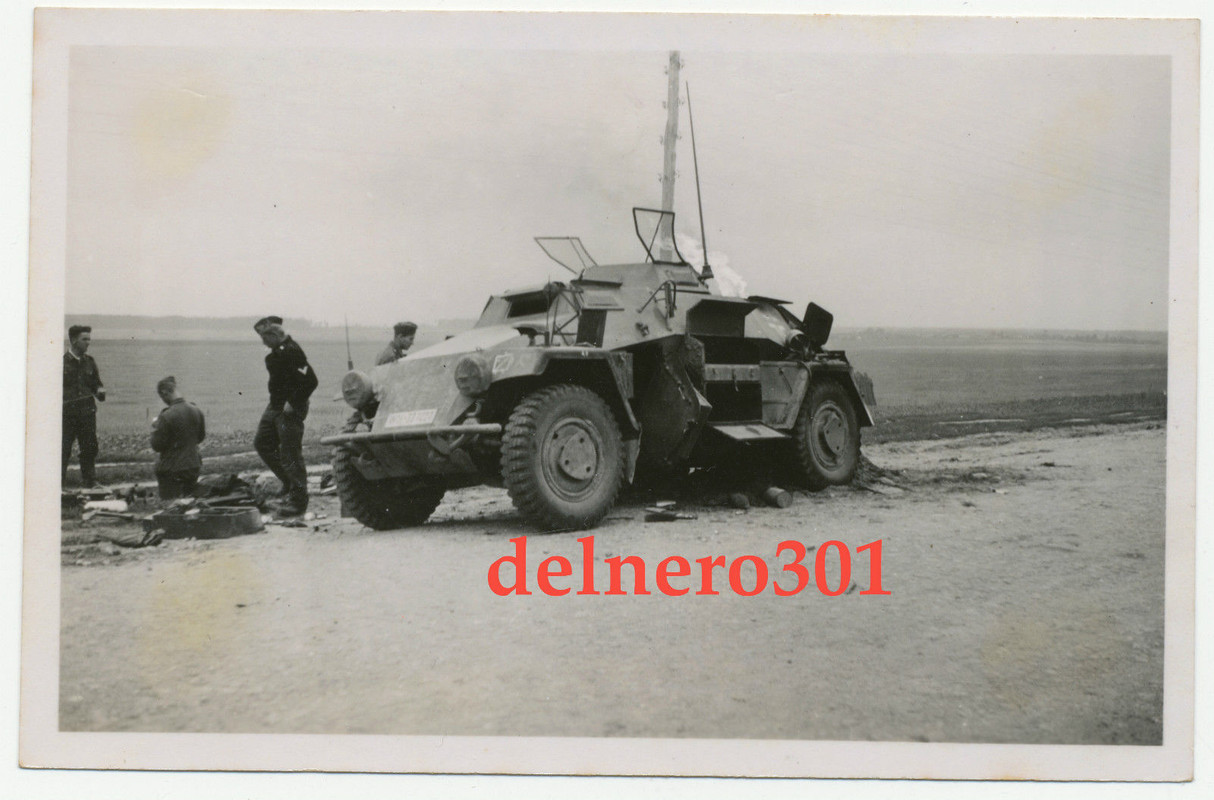 Orig Foto Panzer Sd.Kfz. 222 Leichter Panzerspäh