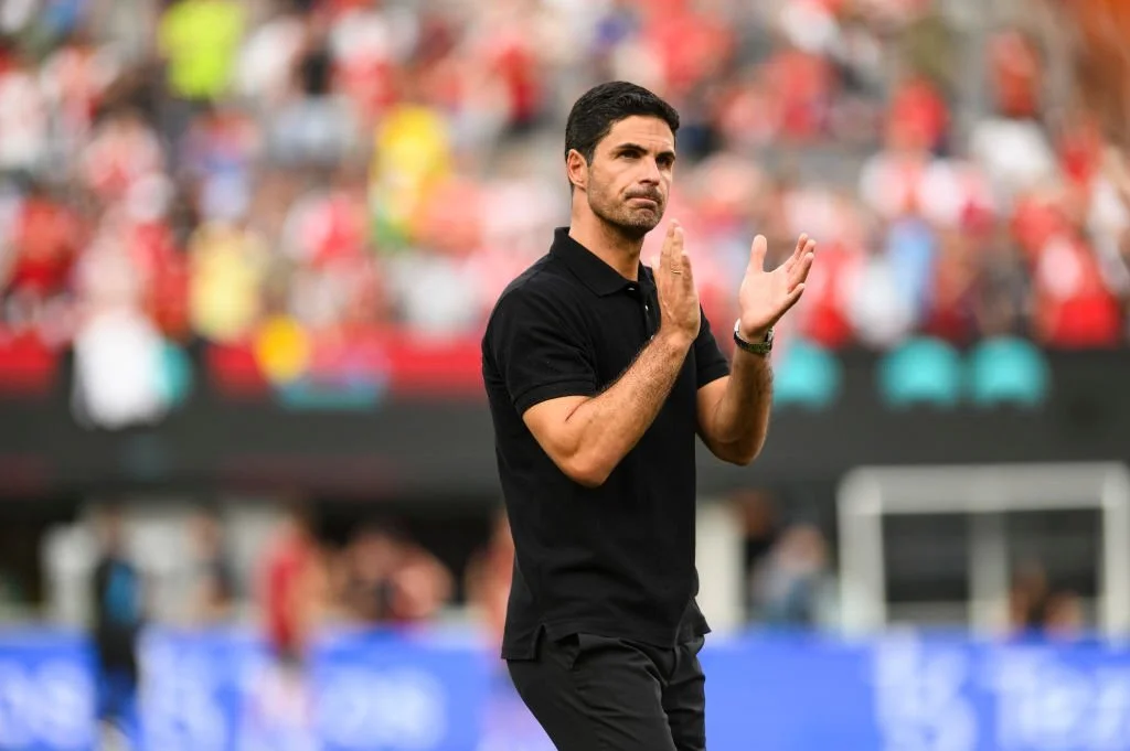 Mikel Arteta after the match with Man United