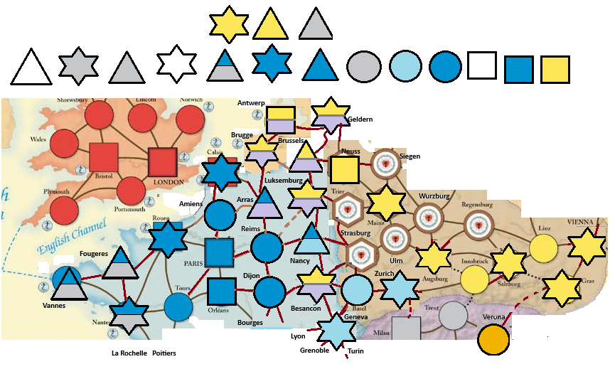 Burgundia Bretania HRE Szwajcaria