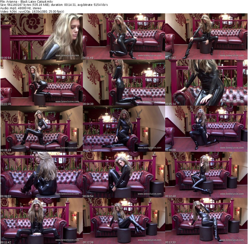 Arianna - Black Latex Catsuit_s