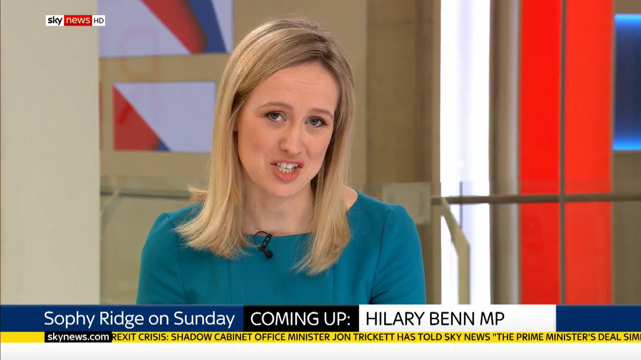 24 March - 09.00.00 - Sophy Ridge On Sunday. A new kind of polit
