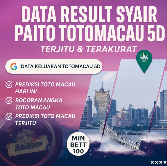 DATA KELUARAN TOTOMACAU 5D | RESULT PAITO SYAIR LENGKAP 2025