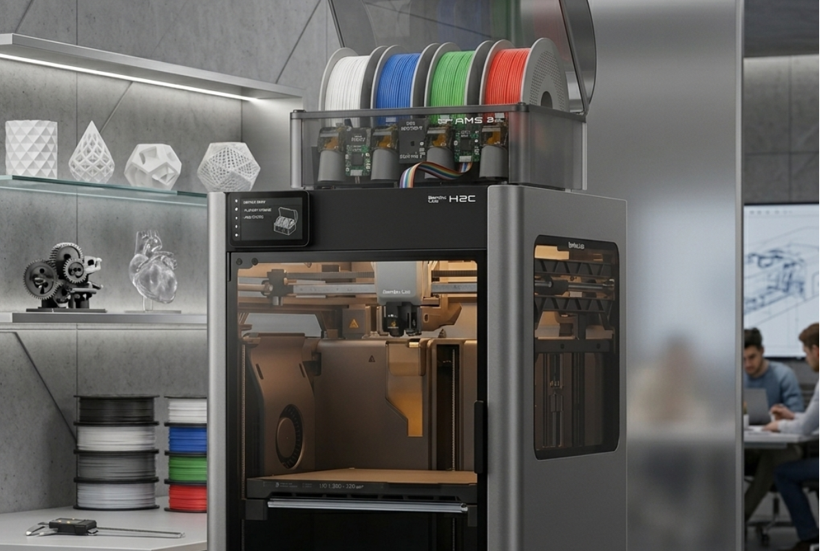 Software Bambu Studio com interface unificada para 3D, Laser e CNC