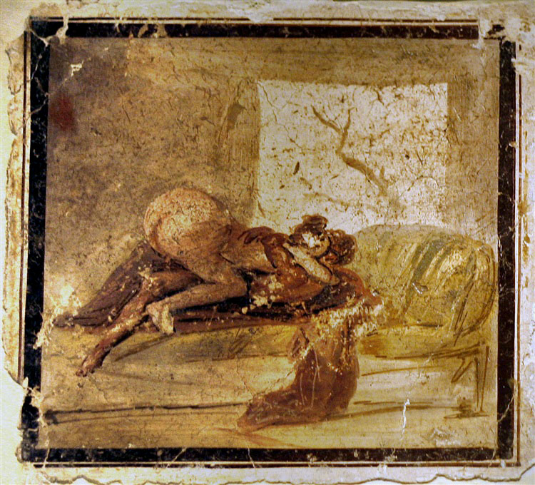 Erotic wall painting from Pompeii (VII 9 33)