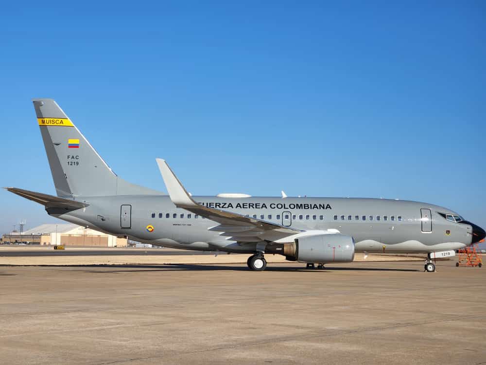 Colombia finaliza la reconfiguración del primero de sus dos nuevos aviones Boeing 737