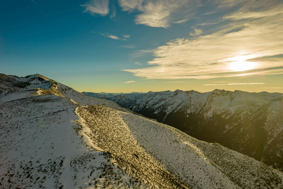 Bulgarian architecture in snow