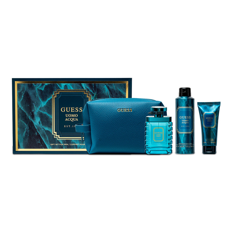 GUESS UOMO ACQUA SET EDT 100ML + DEO 226ML + S/G 100ML view 2