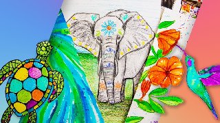 Art for Beginners & Kids 8 Drawing & Mixed-Media Projects