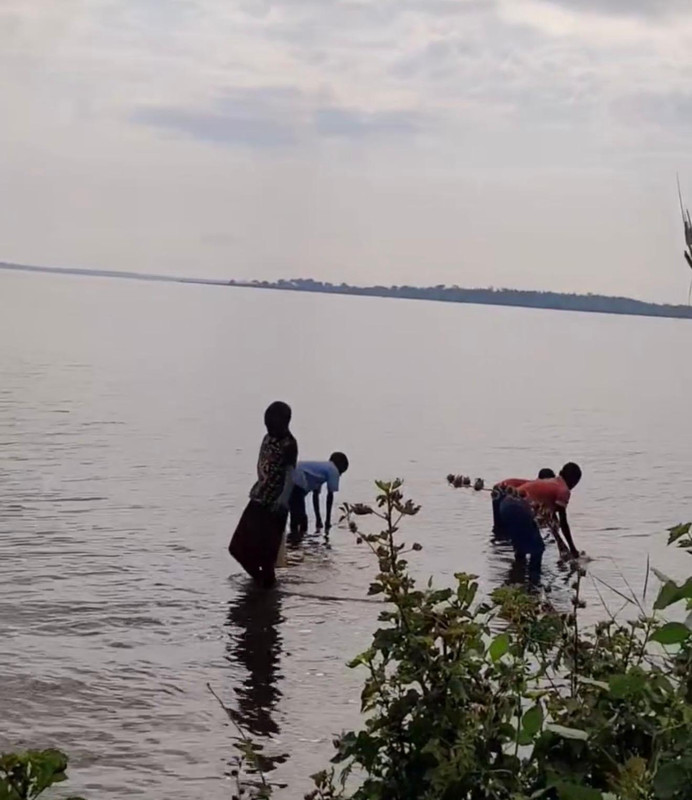 Children at the water source