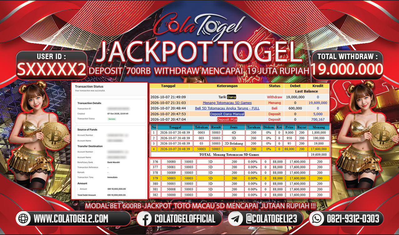 JACKPOT TOTOMACAU !!!
