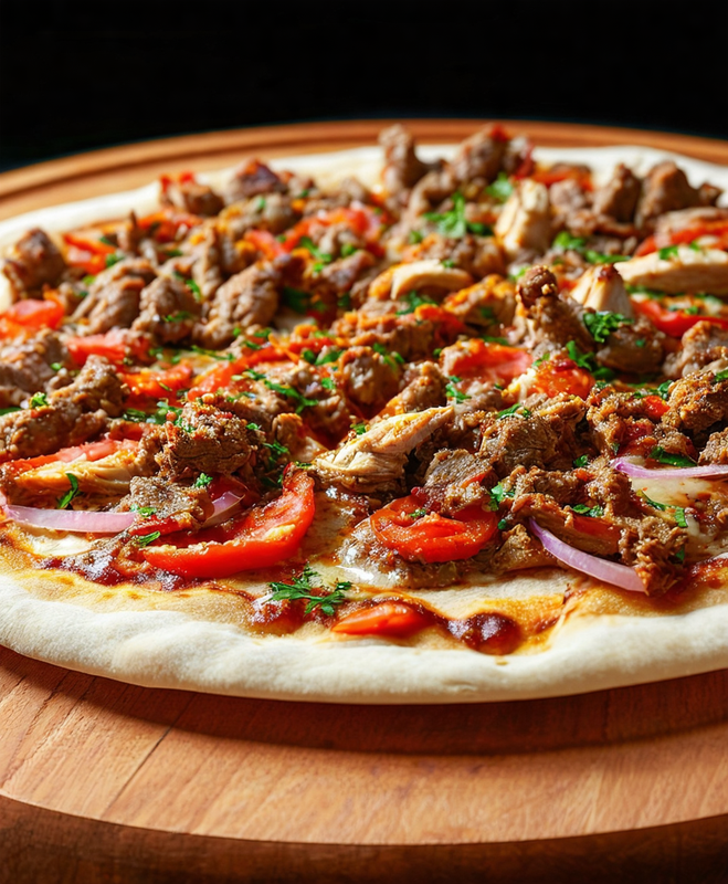 Pizza kebab (32 cm.)