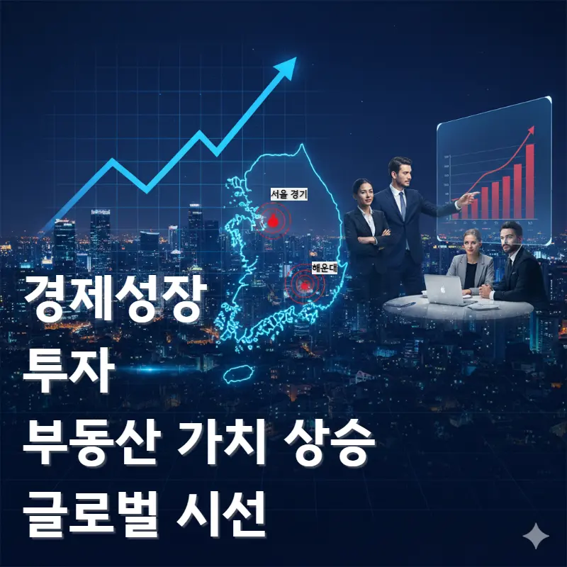 APEC 2025 영향으로 촉발되는 경제성장, 투자, 부동산 변화 - GDP 성장률 및 투자 유입 그래프