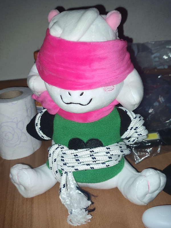 plushie ralsei in cute bondage by devluca17 dhphah0