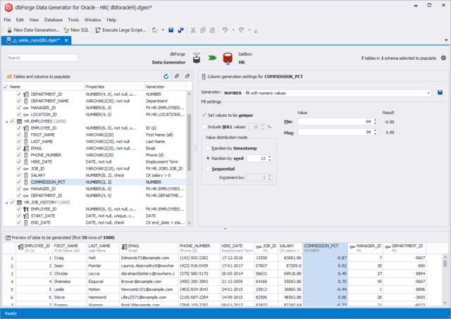 Devart dbForge Data Generator for Oracle 2.5.203