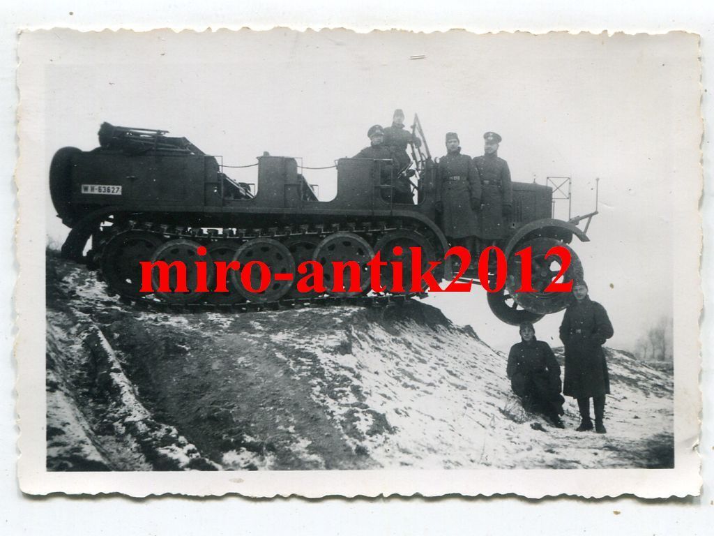 Foto, Wehrmacht, Halbkette, Sdkfz im Gelände, b