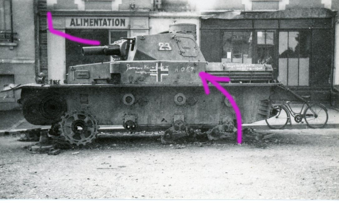 Rennes Frankreich Panzer III Tank kämpfe abgesch