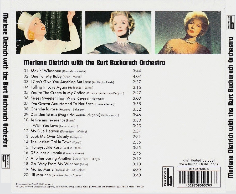 Marlene Dietrich With The Burt Bacharach Orchestra (2)