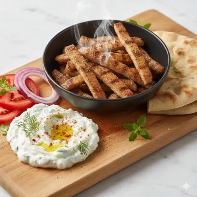 Würziges Schweinegyros wie vom Griechen aus der Heißluftfritteuse