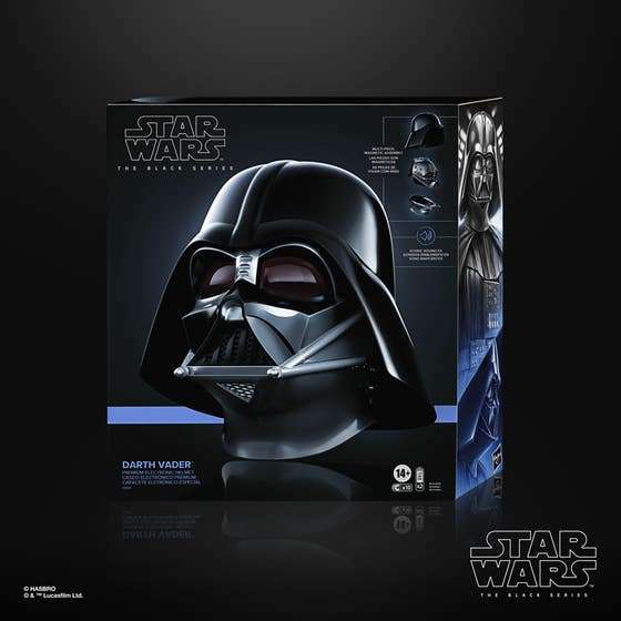 Sanborns: Hasbro Star Wars Black Series Casco Electrónico Premium Darth Vader F5514 
