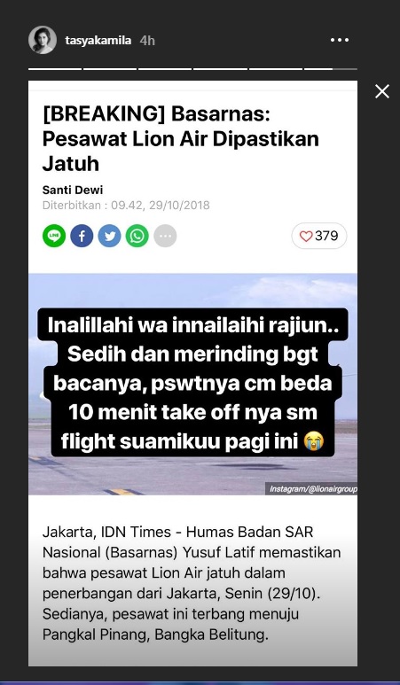 Instagram Story (tasyakamila) ()