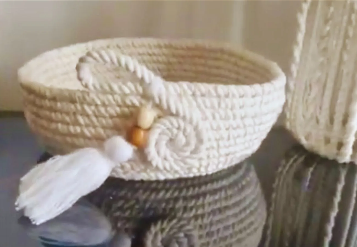 Manualidades para el hogar: Haz una hermosa cesta de macramé