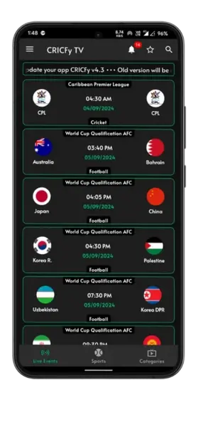Cricfy TV 6.0 APK download 