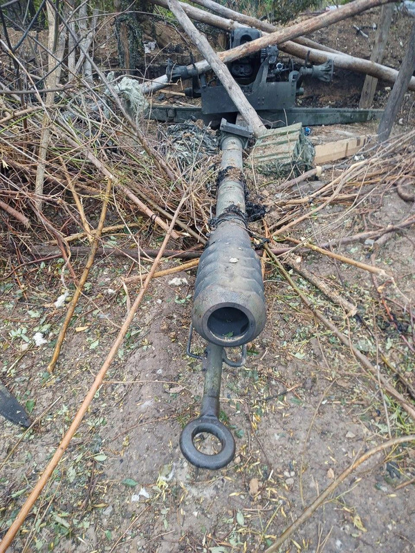 1005 2A18 D-30 howitzer destr 12 07 25