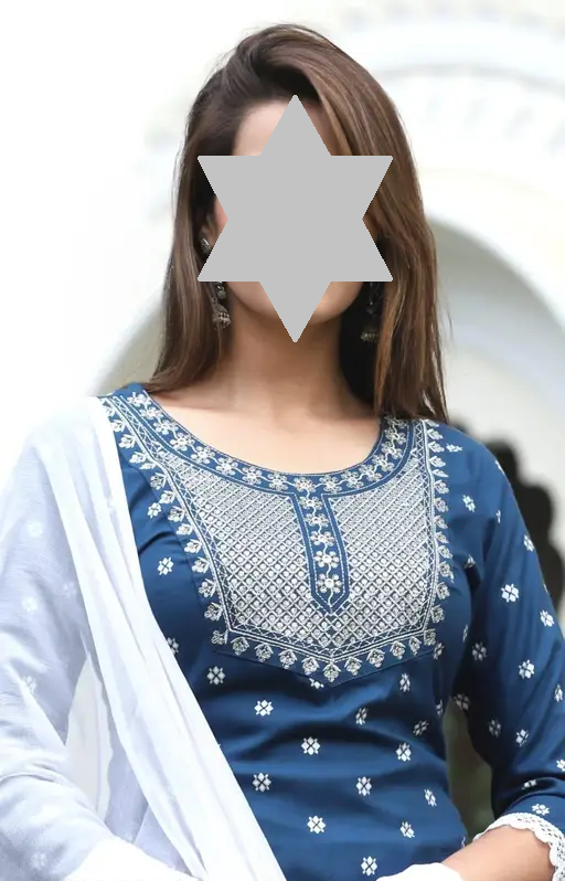 RAYON NECK EMROIDERY 3 PC SUIT FOR WOMAN FASHION Color 2 (R111)