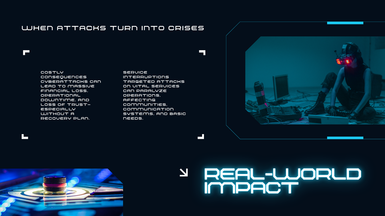 Blue Futuristic Modern Cyber Security Presentation