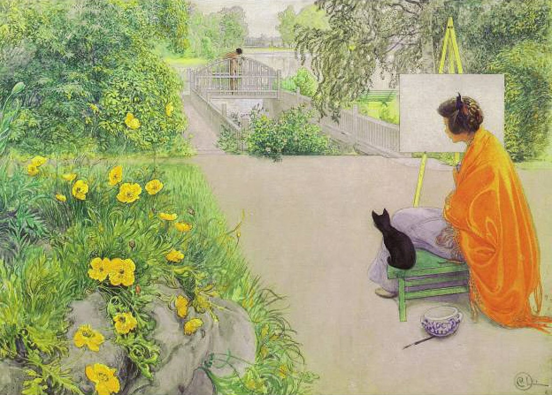 4-Carl-Larsson-The-Bridge-Meister-Drucke-25584