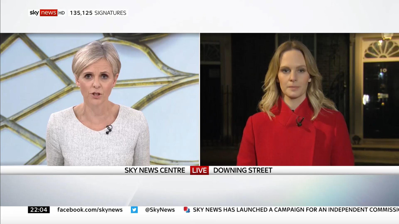 06 January - 22.00.00 - Sky News At 10. Anna Jones with the main