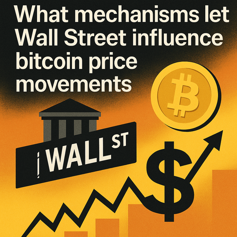 What mechanisms let Wall Street influence bitcoin price movements