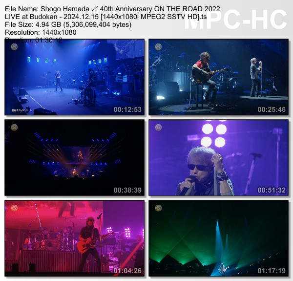 [TV-Variety] 浜田省吾 Shogo Hamada / 40th Anniversary ON THE ROAD 2022 LIVE at 武道館 (SSTV 2024.12.15)