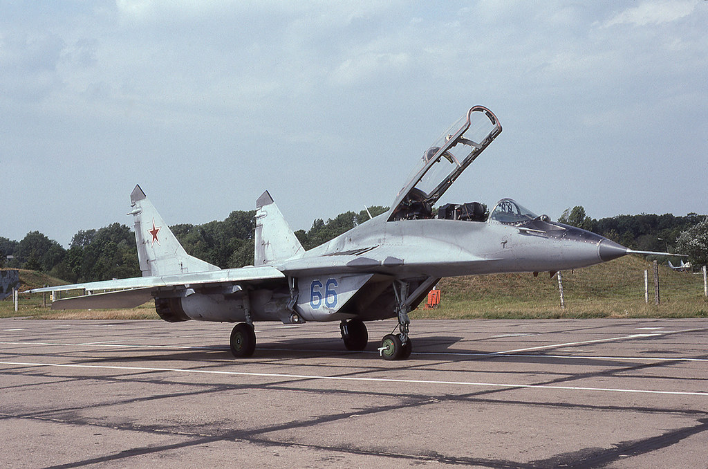 773 IAP, Mig-29UB, 66 blue [Damgarten 8.92] ex Merseburg Regiment
