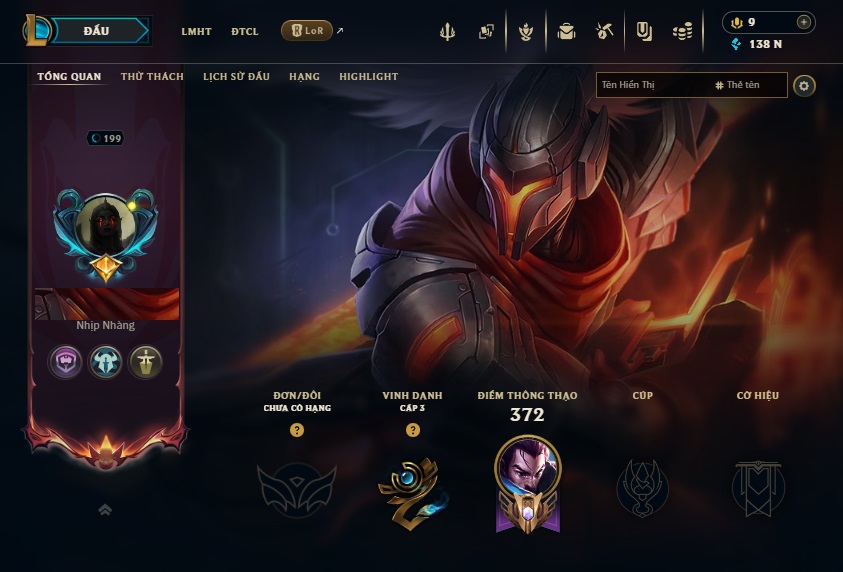 Acc LMHT # - Không Khung