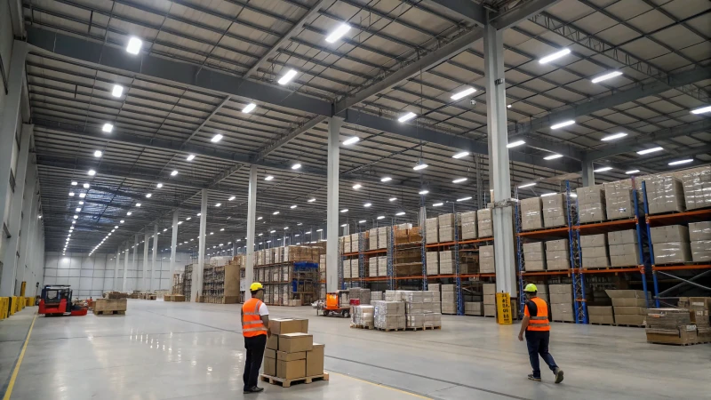 Chiếu sáng công trình xây dựng, nhà xưởng, kho bãi