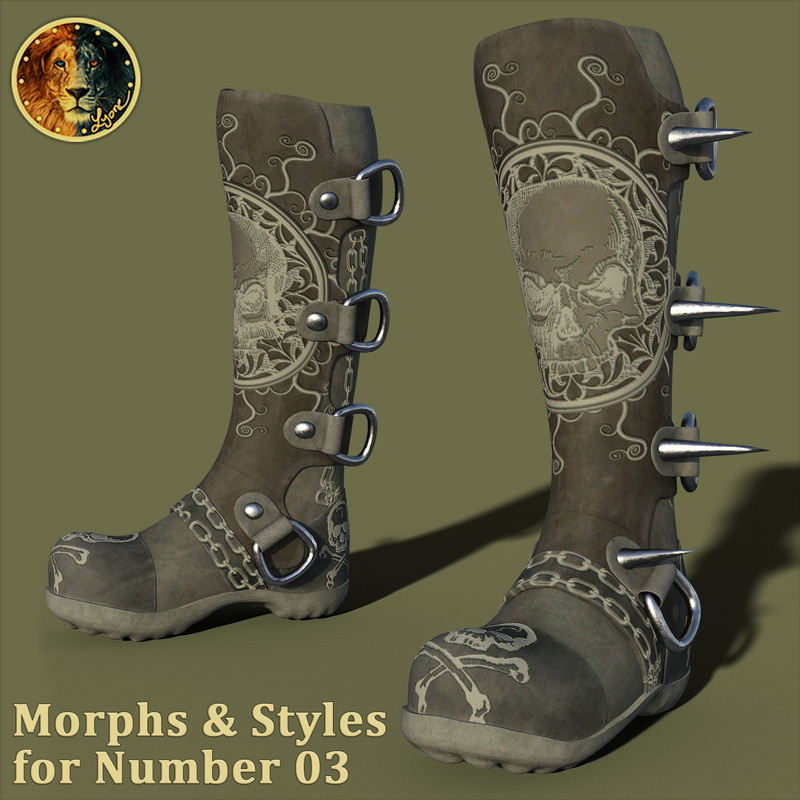 Morphs and Styles for Number 03 Morphs and Styles for Number 03