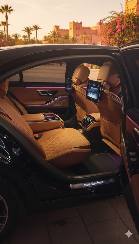 Transfert aéroport avec chauffeur privé à Marrakech pour invités VIP