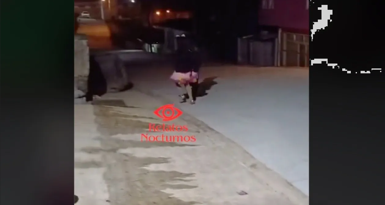 VIDEO: Criatura acecha a niños jugando a las escondidas, ¿fantasma o efecto óptico?