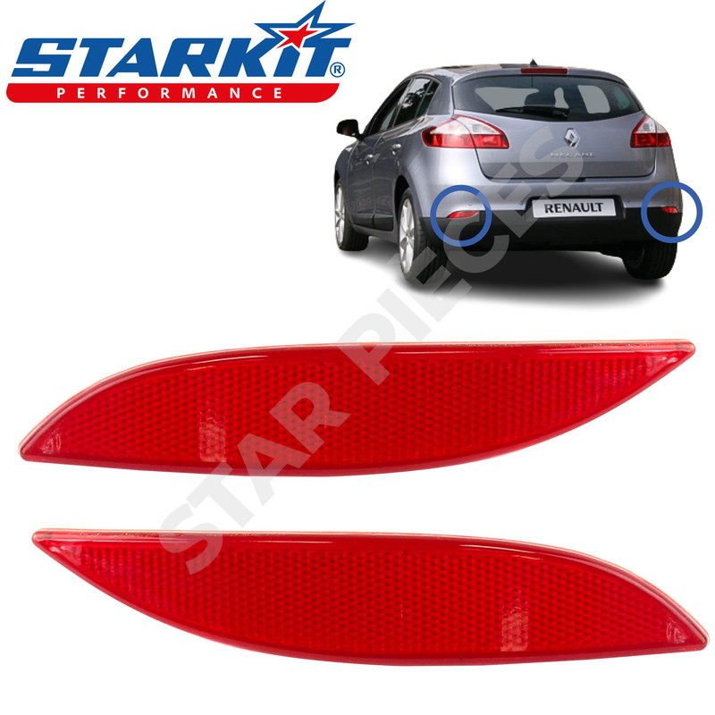Catadioptres Arrière Voiture Réflecteurs Pare-choc Arrière Pour Renault Clio IV - Kit 2 Pièces Qualité OEM FINAO Pièce Auto Renault Catadioptres Arrière Voiture Réflecteurs Pare-choc Arrière Pour Renault Clio IV - Kit 2 Pièces Qualité OEM FINAO Pièce Auto Renault