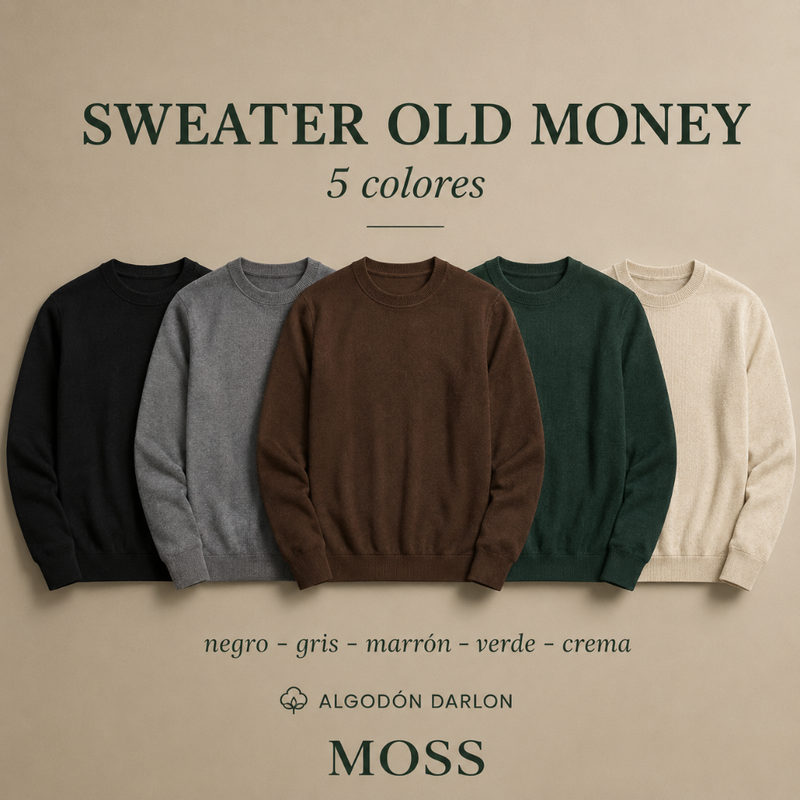 5 colores de suéter Moss