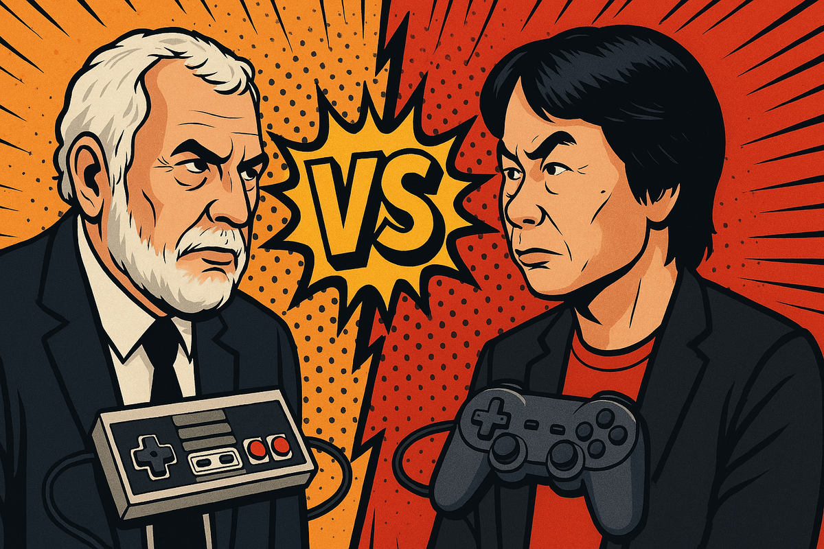 Nolan Bushnell vs Shigeru Miyamoto: I Padri del Game Design a Confronto
