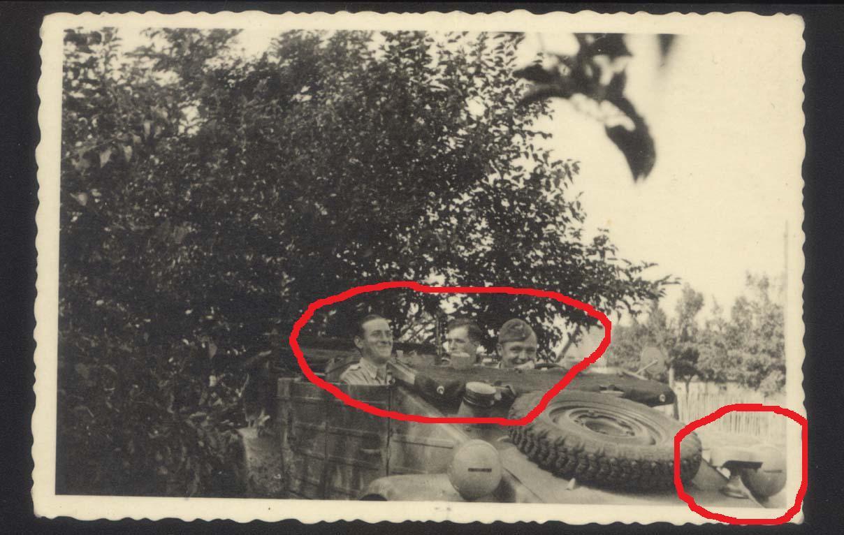 Orig. Foto LW Volkswagen Kübelwagen Typ 82 Soldaten Notek