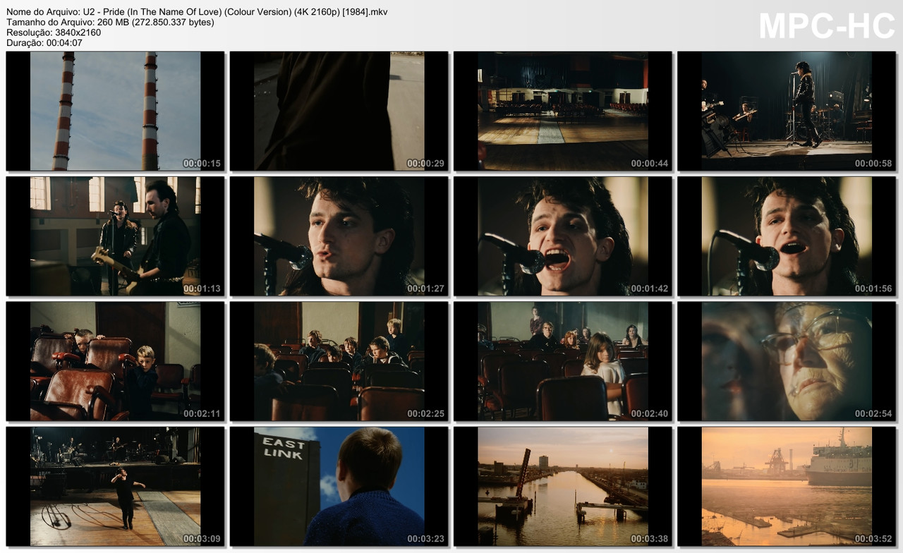U2 - Pride (In The Name Of Love) (Colour Version) (4K 2160p) [1984]